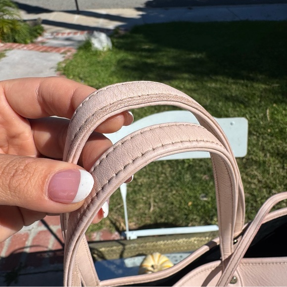 MCM Visetos Aren Medium Shopper Tote set with pouch powder light pink - Picture 10 of 11